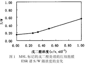 膜蛋白交聯(lián)對(duì)紅細(xì)胞膜變形性及流動(dòng)性的影響